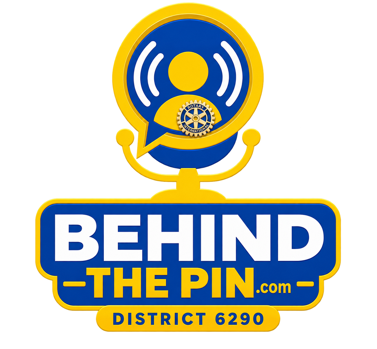 Behind the Pin — District 6290 podcast logo